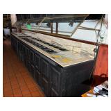 220' Refrigerated Salad Bar w/ 5 Hole Steam Table