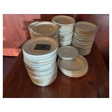 7' Round Bread & Butter Plate Set - Assorted Size
