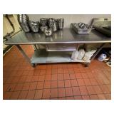 72' S.S. Table w. Casters