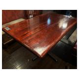 48' Cherry Wood Table w/ Base - Seating