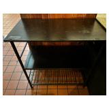 36' x 19' Black Side Table / 3 Shelf Rack