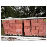 Red Decorative Concrete Block 180 pcs