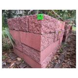 Red Split Face Concrete Blocks 50+