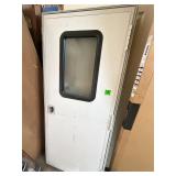RV Camper Door w. Window & Keys