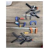 (8) Assorted Clamps