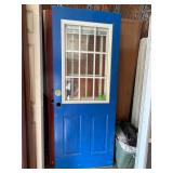 Used Door w. Window and Solid Interior Door