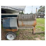 Stone Pull Behind Cement Mixer w. Motor