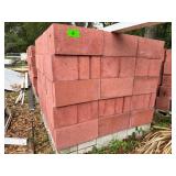 Red Decorative Concrete Block 180 pcs