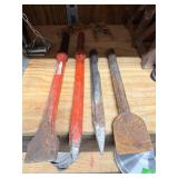 Assorted Chisel Lot - 4 pcs