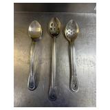 Assorted Lot of Solid & Perforated Cooking Spoons