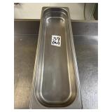 Winco Half Size Long Insert Pans - 2' Deep