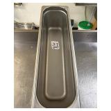 Winco Half Size Long Insert Pans - 6' Deep