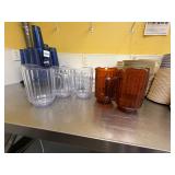 (5) Assorted Plastic Pitchers