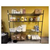 Black 4 Shelf Metro Rack