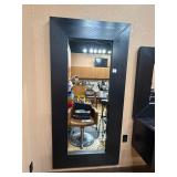 Wall Mounted Framed Mirror - Black