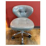 Gray Rolling Salon Spa Technician Stool Chair