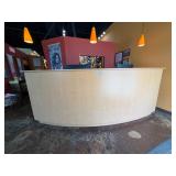 Crecent Shaped Entry Reception Desk