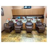 4 Station Belvedere Salon Shampoo Backwash System