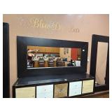 Wall Mounted Framed Mirror - Black