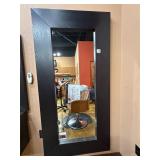 Wall Mounted Framed Mirror - Black