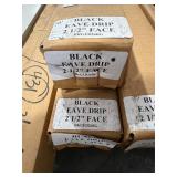 Black Eave Drip Metal Edge Flashing - 2.5' Face...