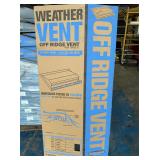 SEMCO 4' WeatherVent Off-Ridge Roof Vents
