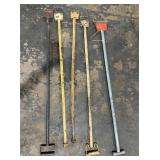 (5) Long Handled Roofing Tampers & Seam Tools
