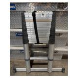 Telescoping Aluminum Ladder with Stabilizer Base