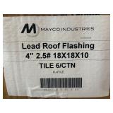 Mayco 4' 2.5# 18x18x10 Lead Roof Flashing Tile