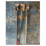 (3) Long Handle Roofing Spades