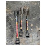 (3) Roofing Tear Off Forks