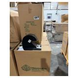 4' Black Galvanized Gooseneck Roof Vents