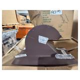 4' Brown Galvanized Gooseneck Roof Vents