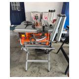 Rigid R45171 10' Portable Table Saw w. Stand &...