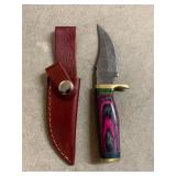 Handmade Damascus Knife with Sheath