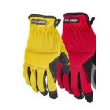 2 Pairs Firm Grip Yellow/Red Large