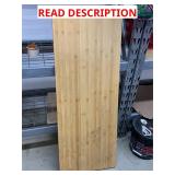 Wooden butcher block, 48  x 18  x 1