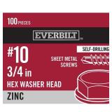 #10 x 3/4 in. Zinc Plated Hex Head Sheet Metal Scr