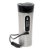 RoadPro 12 V Black/Silver Heated Travel Mug 1 pk