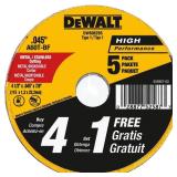 DeWalt 4-1/2 in. D X 7/8 in. Aluminum Oxide Cuttin
