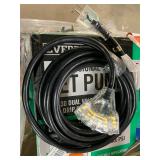 Black Heavy Duty Extension Cord 12AWG