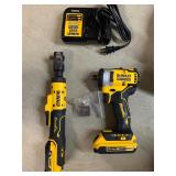 DeWalt impact wrench and cordless ratchet kit