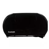 20-1/4 in. x 12-1/4 in. Black Jumbo Twin Toilet Pa