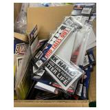 Box of Miscellaneous Stickers and Air Fresheners