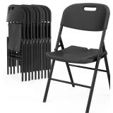 6 Pack Folding Chairs, Heavy Duty Foldable Chair P