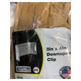 36 Pack 3x4 inch White Downspout Clips