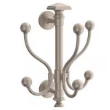 2 PACK 11 in. L Satin Nickel Classic Vertical Coat