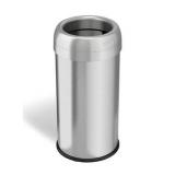 HLS Commercial 16 gal Open Top Trash Can HLS16STR