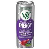 12 pack V8 +Energy Sparkling Pomegranate Blueberry