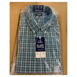 Izod regular fit all-over stretch dress shirt, XL